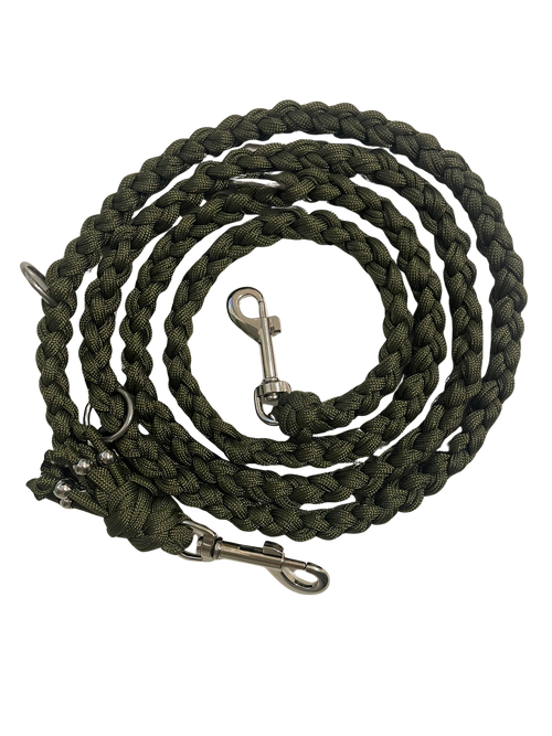 Handgefertigte Hundeleine aus Paracord – 1,80 Meter