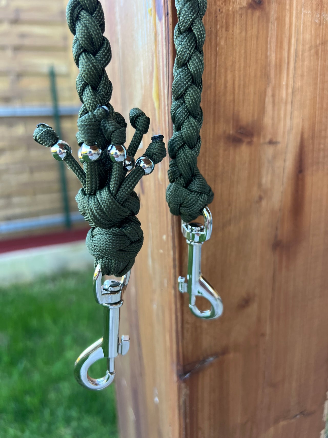 Paracord Hundeleine - Oliv